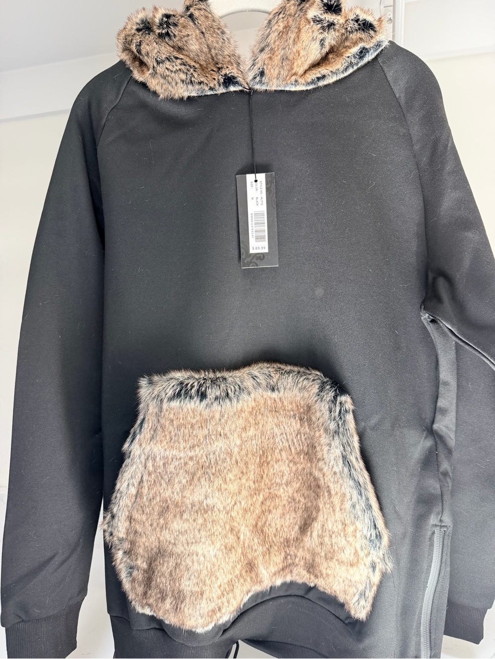 Riflessi Collection Fur Hoodie